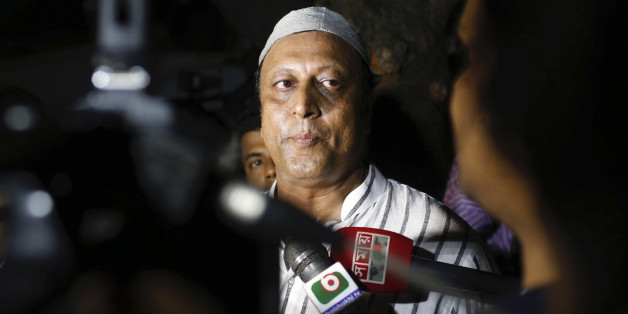 An unidentified relative of a person taken hostage after a group of gunmen attacked a restaurant popular with foreigners, talks to journalists in Dhaka, Bangladesh, Friday, July 1, 2016. A group of gunmen attacked the Holey Artisan Bakery in Dhaka's Gulshan area, taking hostages and exchanging gunfire with security forces, according to a restaurant staff member and local media reports. (AP Photo)