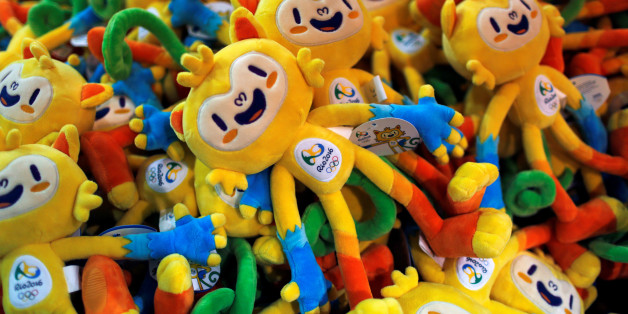 Rio 2016 Olympics mascot Vinicius dolls are seen during the opening of Rio 2016 Olympics megastore on Copacabana beach in Rio de Janeiro, Brazil, June 30, 2016. REUTERS/Pilar Olivares
