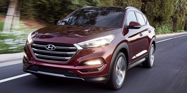 This photo provided by Hyundai Motor America shows the 2016 Hyundai Tucson. Hyundaiâs entry in the fast-growing small SUV market gets longer, wider, sleeker and more efficient. The automaker added 3 inches to the Tucsonâs length and made the SUV just over an inch wider. (Morgan Segal/Hyundai Motor America via AP)