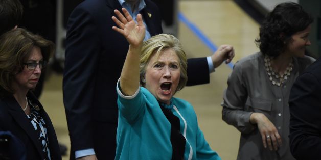 US Democratic presidential candidate Hillary Clinton acknowledges the crowd after a rally at the East Los Angeles College in Monterey Park, California, on May 5, 2016.Close aides to Clinton including longtime confidante Huma Abedin have been interviewed by the FBI as part of its investigation into the ex-secretary of state's use of a private email server, CNN reported Thursday. / AFP / Mark Ralston (Photo credit should read MARK RALSTON/AFP/Getty Images)