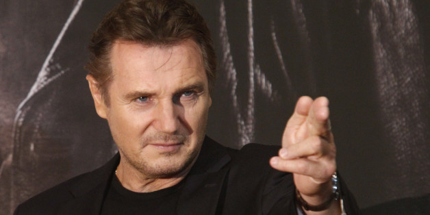 Actor Liam Neeson poses before a news conference to promote his movie, "Taken 2" in Seoul September 17, 2012. REUTERS/Kim Hong-Ji (SOUTH KOREA - Tags: ENTERTAINMENT)