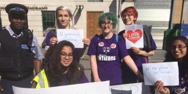 Londoner protestieren gegen eine Welle des Hasses nach dem Brexit-Votum