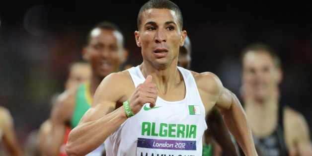Algeria's Taoufik Makhloufi competes in the men's 1500m final at the athletics event during the London 2012 Olympic Games on August 7, 2012 in London. AFP PHOTO / FRANCK FIFE (Photo credit should read FRANCK FIFE/AFP/GettyImages)