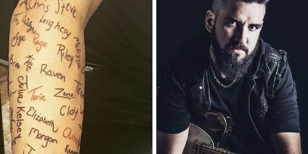 Jedes der 120 Tattoos auf Robb Nashs Arm hat eine rührende Bedeutung.