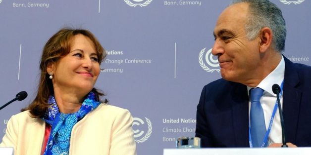 Ségolène Royal, présidente de la COP21, avec Salaheddine Mezouar, président de la COP22