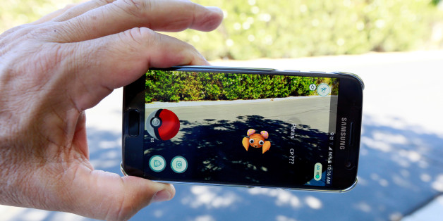 The augmented reality mobile game "Pokemon Go" by Nintendo is shown on a smartphone screen in this photo illustration taken in Palm Springs, California U.S. July 11, 2016. REUTERS/Sam Mircovich/Illustration