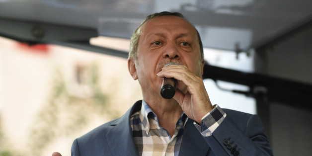 Turkish President Recep Tayyip Erdogan delivers a speech in Istanbul, Saturday, July 16, 2016. Forces loyal to Erdogan quashed a coup attempt in a night of explosions, air battles and gunfire that left some hundreds of people dead and scores of others wounded Saturday. The chaos Friday night and Saturday came amid a period of political turmoil in Turkey _ a NATO member and key Western ally in the fight against the Islamic State group _ that critics blame on Erdogan's increasingly authoritarian r