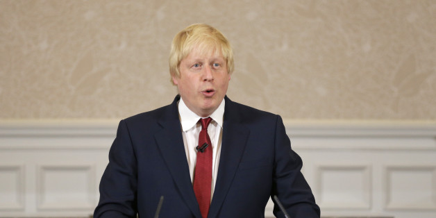 Former London mayor Boris Johnson announces that he will not run for leadership of Britain's ruling Conservative Party in London, Thursday, June 30, 2016. The battle to succeed Prime Minister David Cameron as Conservative Party leader has drawn strong contenders with the winner set to become prime minister and play a vital role in shaping Britain's relationship with the European Union after last week's Brexit vote. (AP Photo/Matt Dunham)