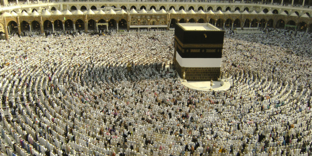 Muslim pilgrims getting ready for Asar prayer at Makkah Al Mukarramah.