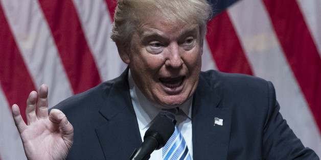 Republican presidential candidate Donald Trump speaks during a campaign event to announce Gov. Mike Pence as the vice presidential running mate on, Saturday, July 16, 2016, in New York. (AP Photo/Evan Vucci)