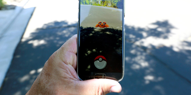 The augmented reality mobile game "Pokemon Go" by Nintendo is shown on a smartphone screen in this photo illustration taken in Palm Springs, California U.S. July 11, 2016. REUTERS/Sam Mircovich/Illustration