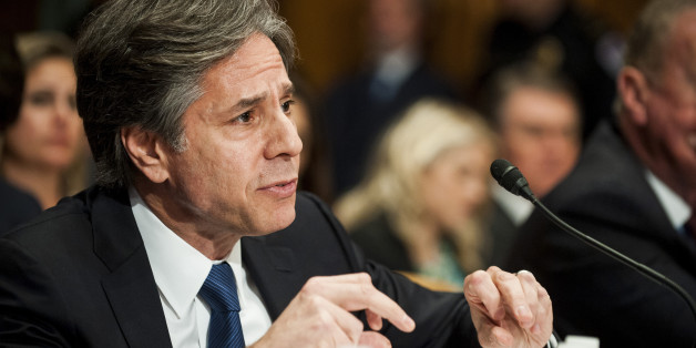 Antony Blinken, U.S. Deputy Secretary of State, testifies at a Senate Appropriations subcommittee hearing in Washington, D.C., U.S., on Tuesday, April 12, 2016. The hearing looked at the impact of violent extremism and the role of foreign aid. Photographer: Pete Marovich/Bloomberg via Getty Images