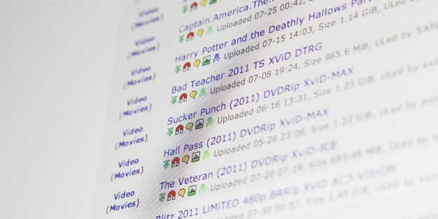 LONDON, ENGLAND - AUGUST 03: A photo illustration of a torrent website with files for download on August 3, 2011 in London, England. Plans to update copyright law to allow users to copy personal collections from cd and dvd to ipods and computers have been announced, but the film and music industry is facing a huge problem with illegal downloads and peer to peer (p2p) file sharing of releases, made even easier with the latest fast broadband conections. The top five film hits of 2010 were illegal