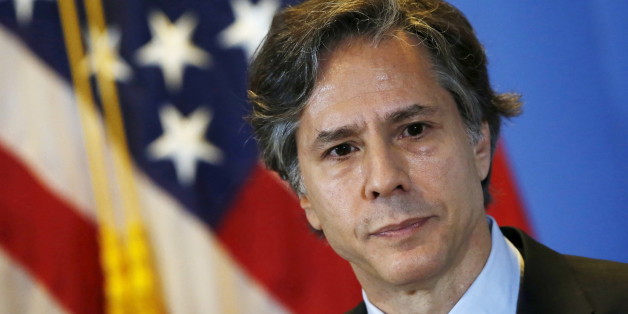 U.S. Deputy Secretary of State Antony Blinken listens to journalists' questions during a news conference, at a hotel in Mexico City April 30, 2015. Blinken is in Mexico on an official two-day visit. REUTERS/Henry Romero