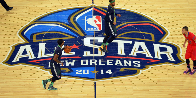 Eastern Conference guard Kyrie Irving (2) of the Cleveland Cavaliers brings the ball up court during the 2014 NBA All-Star Game in New Orleans, Louisiana, February 16, 2014. The NBA has cancelled plans to hold its 2017 All-Star Game in Charlotte, North Carolina, over state law decried as discriminatory against the lesbian, gay, bisexual and transgender community, according to a report July 21, 2016. Mandatory Credit: Bob Donnan-USA TODAY Sports/File Photo