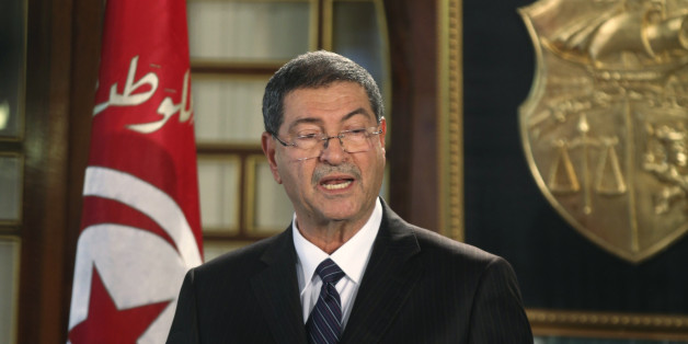 Tunisia's nominated prime minister Habib Essid speaks during his news conference, following a meeting with President Beji Caid Essebsi, in Tunis January 23, 2015. Essid said on Friday he had formed his new government after negotiations among secular party Nidaa Tounes and other smaller partners in the parliament, but without any posts appointed to Islamist party Ennahda. REUTERS/Zoubeir Souissi (TUNISIA - Tags: POLITICS)