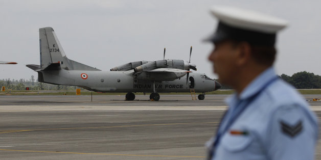 An Indian Air Force (IAF) AN-32 aircraft stands on the tarmac of Yelahanka air base ahead of Air Force Day celebrations in Bangalore, India, Wednesday, Sept. 23, 2015. The IAF was established on Oct. 8, 1932 as an auxiliary air force of the British Empire and has a strength of over 120,000 personnel, meant to defend Indian airspace and are also deployed for United Nations missions. (AP Photo/Aijaz Rahi)