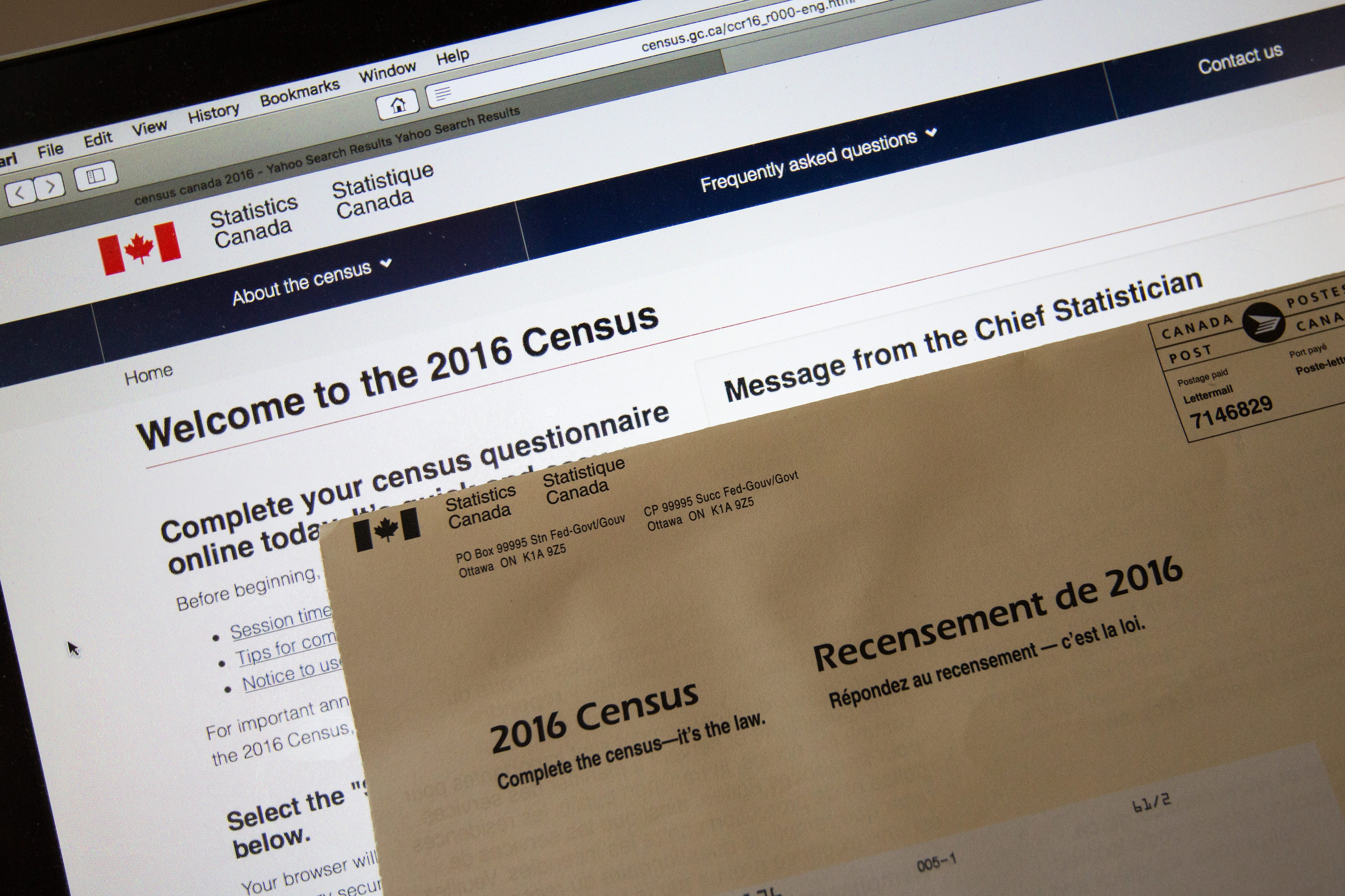 census canada questionnaire