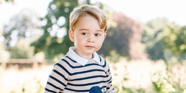 Recent but undated handout photo issued on Friday July 22, 2016 by William and Kate, the Duke and Duchess of Cambridge, of Britain's Prince George at Sandringham in Norfolk, England, who celebrates his third birthday on July 22. (Matt Porteous/Handout via AP)