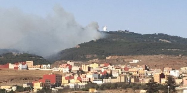 Extinction de l'incendie du mont Gourougou entre Nador et Melilla