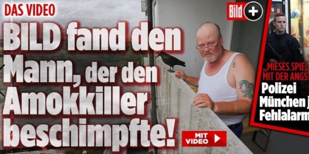 La presse allemande a retrouvé l'homme qui a insulté l'auteur de la fusillade de Munich