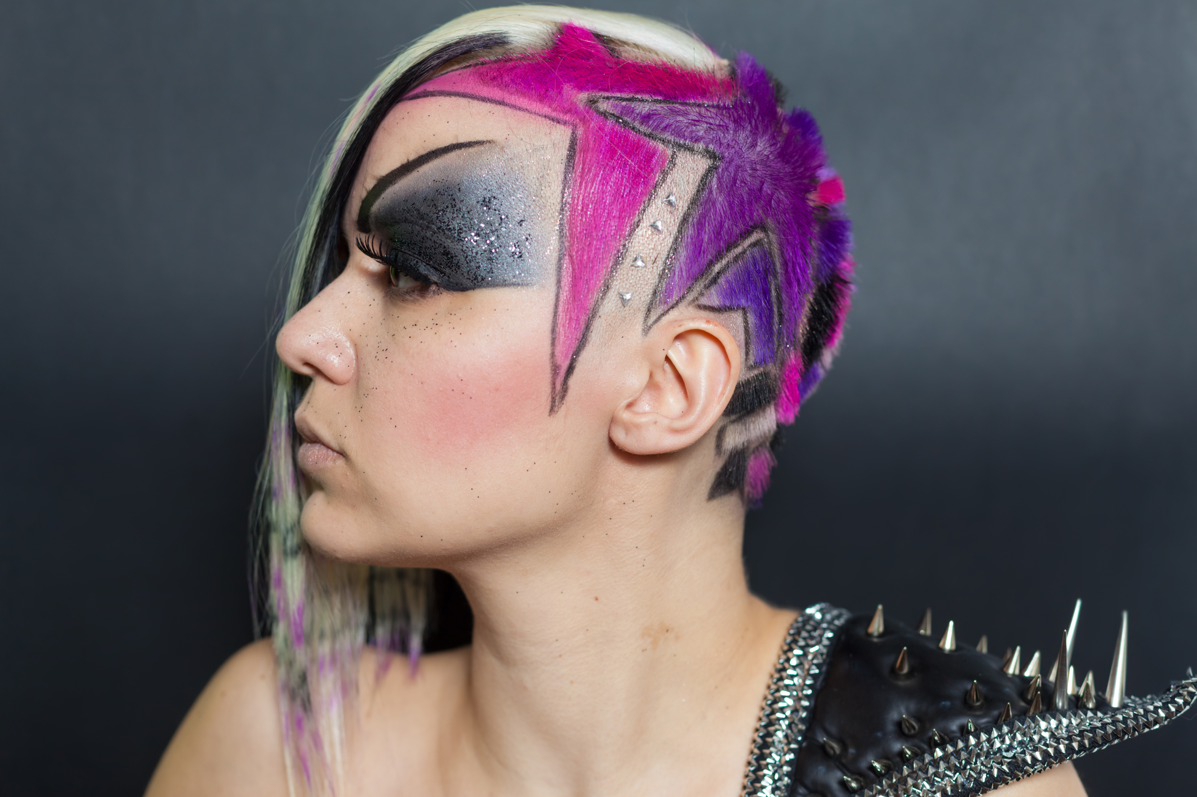 punk purple hair