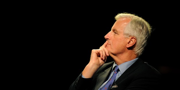 Ex-European Commissioner Michel Barnier looks on during a meeting concerning regional elections in Saint Jean de Maurienne, in the Savoie region, on October 15, 2015. AFP PHOTO / JEAN-PIERRE CLATOT (Photo credit should read JEAN-PIERRE CLATOT/AFP/Getty Images)