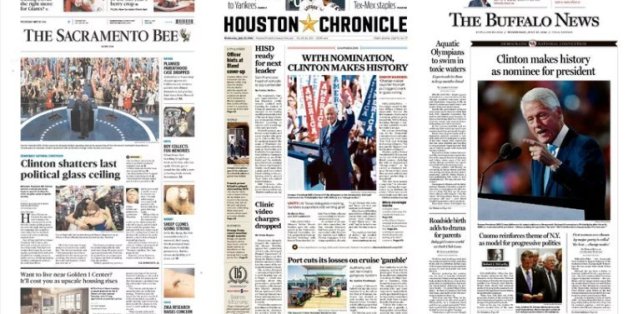 Hillary Clinton schreibt Geschichte - doch die US-Medien zeigen einen anderen