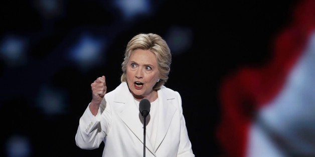 Democratic presidential nominee Hillary Clinton speaks during the final day of the Democratic National Convention in Philadelphia , Thursday, July 28, 2016. (AP Photo/J. Scott Applewhite)
