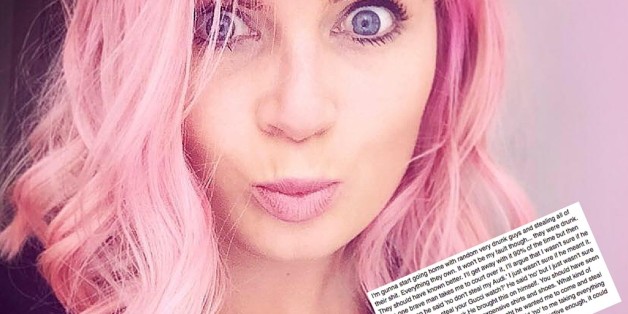 Die neuseeländische Komikerin Alice Brine macht deutlich, dass Opfer keine Schuld trifft.