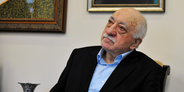 Islamic cleric Fethullah Gulen speaks to members of the media at his compound, Sunday, July 17, 2016, in Saylorsburg, Pa. Turkish officials have blamed a failed coup attempt on Gulen, who denies the accusation. (AP Photo/Chris Post)