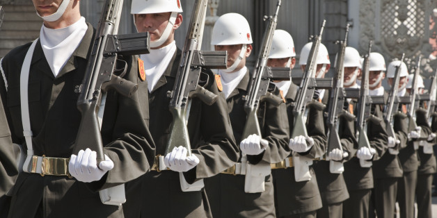 Military parade in Istanbul, Turkey.