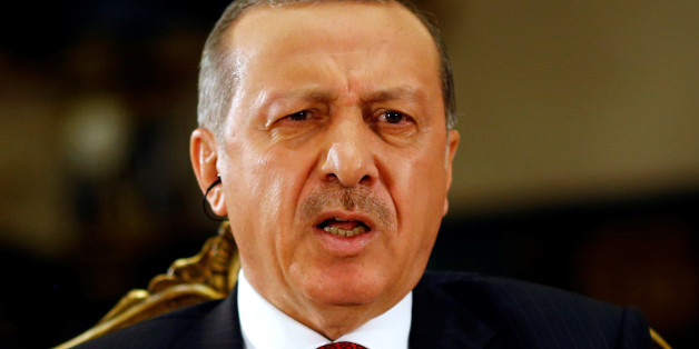 Turkish President Tayyip Erdogan attends an interview with Reuters at the Presidential Palace in Ankara, Turkey, July 21, 2016. REUTERS/Umit Bektas
