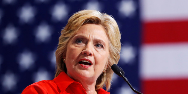 Democratic presidential candidate Hillary Clinton speaks at the David L. Lawrence Convention Center in Pittsburgh, Pennsylvania, July 30, 2016. REUTERS/Aaron P. Bernstein