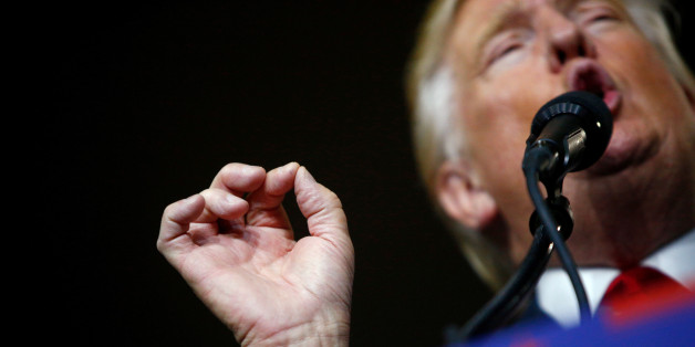 Republican U.S. Presidential nominee Donald Trump attends a campaign event at Cumberland Valley High School in Mechanicsburg, Pennsylvania August 1, 2016. REUTERS/Eric Thayer