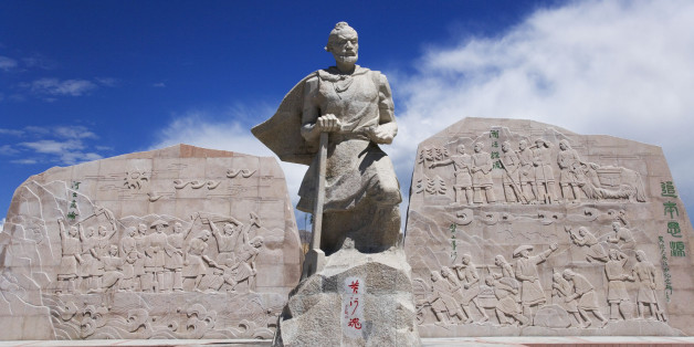 Dayu, often regarded with legendary status as Yu the Great was the first ruler and founder of the Xia Dynasty in China. He was born the year 2059 BC and is best remembered for teaching the people flood control to tame China's rivers and lakes.