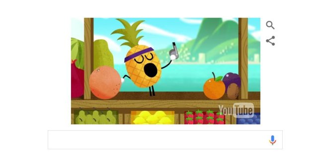 Google Doodle zu Olympia: "Obstspiele" sind eröffnet
