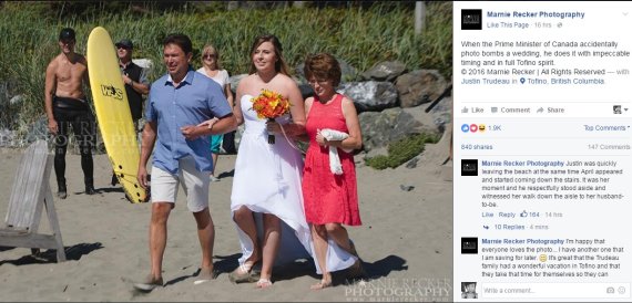 Shirtless Justin Trudeau Photobombs Wedding In Tofino, B.C. | HuffPost ...