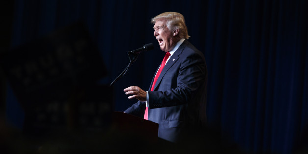 Republican presidential candidate Donald Trump speaks during a campaign rally, Friday, Aug. 5, 2016, in Green Bay, Wis. (AP Photo/Evan Vucci)