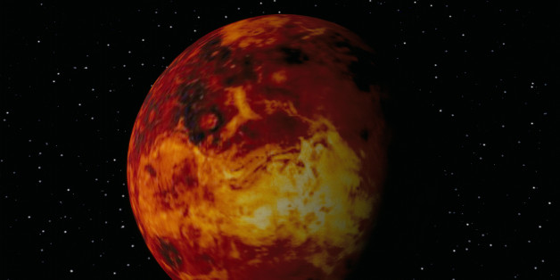 DIGITAL ILLUSTRATION OF VENUS IN SPACE