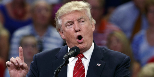Republican presidential candidate Donald Trump speaks during a campaign rally at the University of North Carolina Wilmington, Tuesday, Aug. 9, 2016, in Wilmington, N.C. (AP Photo/Evan Vucci)