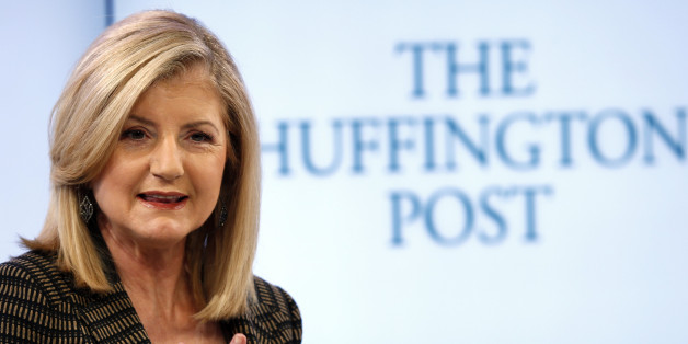 Arianna Huffington, president and Editor-in-Chief of The Huffington Post Media Group attends a session at the World Economic Forum (WEF) in Davos January 25, 2014. REUTERS/Denis Balibouse (SWITZERLAND - Tags: POLITICS BUSINESS)