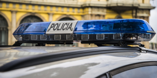 Detail of a Spanish police car