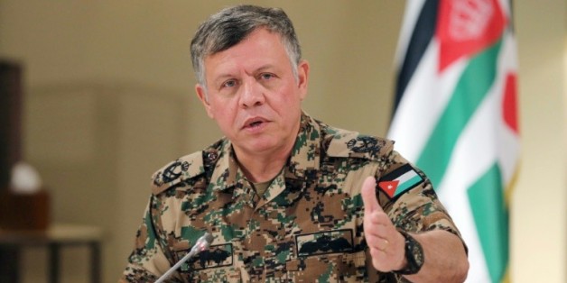 Le roi Abdallah II de Jordanie le 12 février 2015 à Amman, dans une photo diffusée par le palais royal jordanien