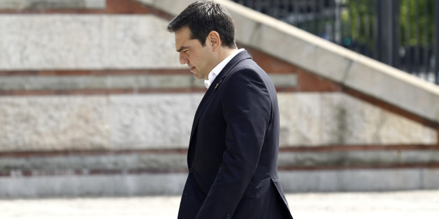 Greek Prime Minister Alexis Tsipras arrives at the PGE National Stadium, the venue of the NATO Summit, in Warsaw, Poland July 8, 2016. REUTERS/Jerzy Dudek