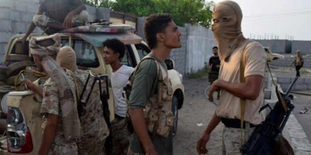 Des membres des forces de sécurité yéménites à Aden, le 16 août 2016 © AFP SALEH AL-OBEIDI