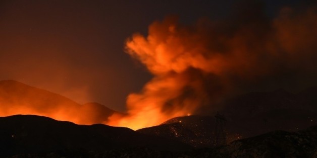 L'incendie Blue Cut à Wrightwood, le 17 août 2016 © AFP Robyn BECK