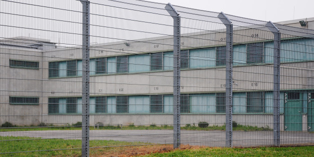 Gebäude mit den Zellen der Gewahrsamseinrichtung für Ausreisepflichtige (GfA) in Ingelheim