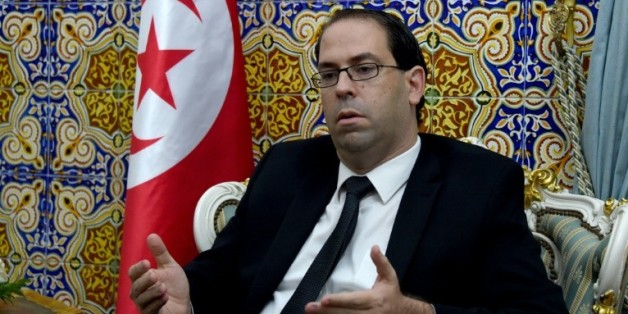 Le Premier ministre tunisien désigné Youssef Chahed, le 20 août 2016 à Carthage, près de Tunis