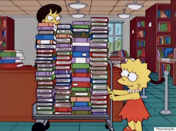 lisa simpson livros